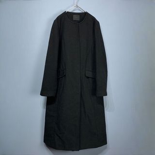 ケービーエフ(KBF)の【ケービーエフ 】ONESIZE ノーカラー ロングコート  スナップボタン(ロングコート)