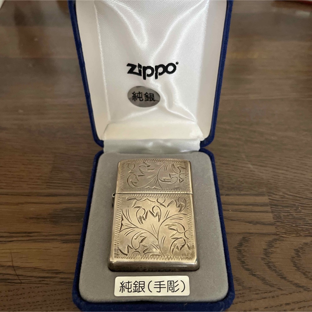 ZIPPO(ジッポー)のzippo 純銀（手彫） STERLING 2003 zippo メンズのファッション小物(タバコグッズ)の商品写真