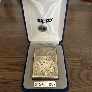 ジッポー(ZIPPO)のzippo 純銀（手彫） STERLING 2003 zippo(タバコグッズ)