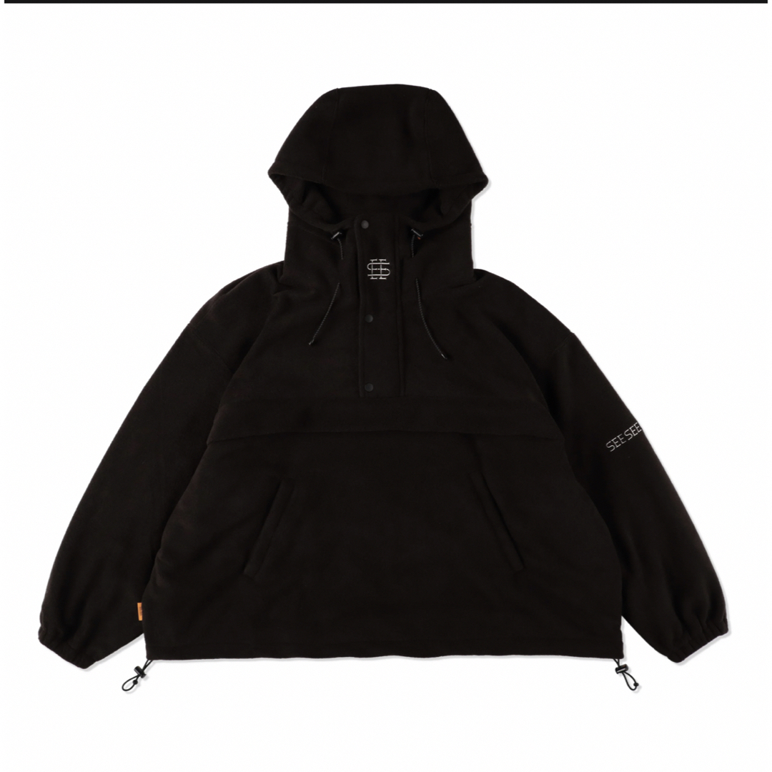 SEE SEE LIGHT FLEECE JACKET BLACK Mサイズ