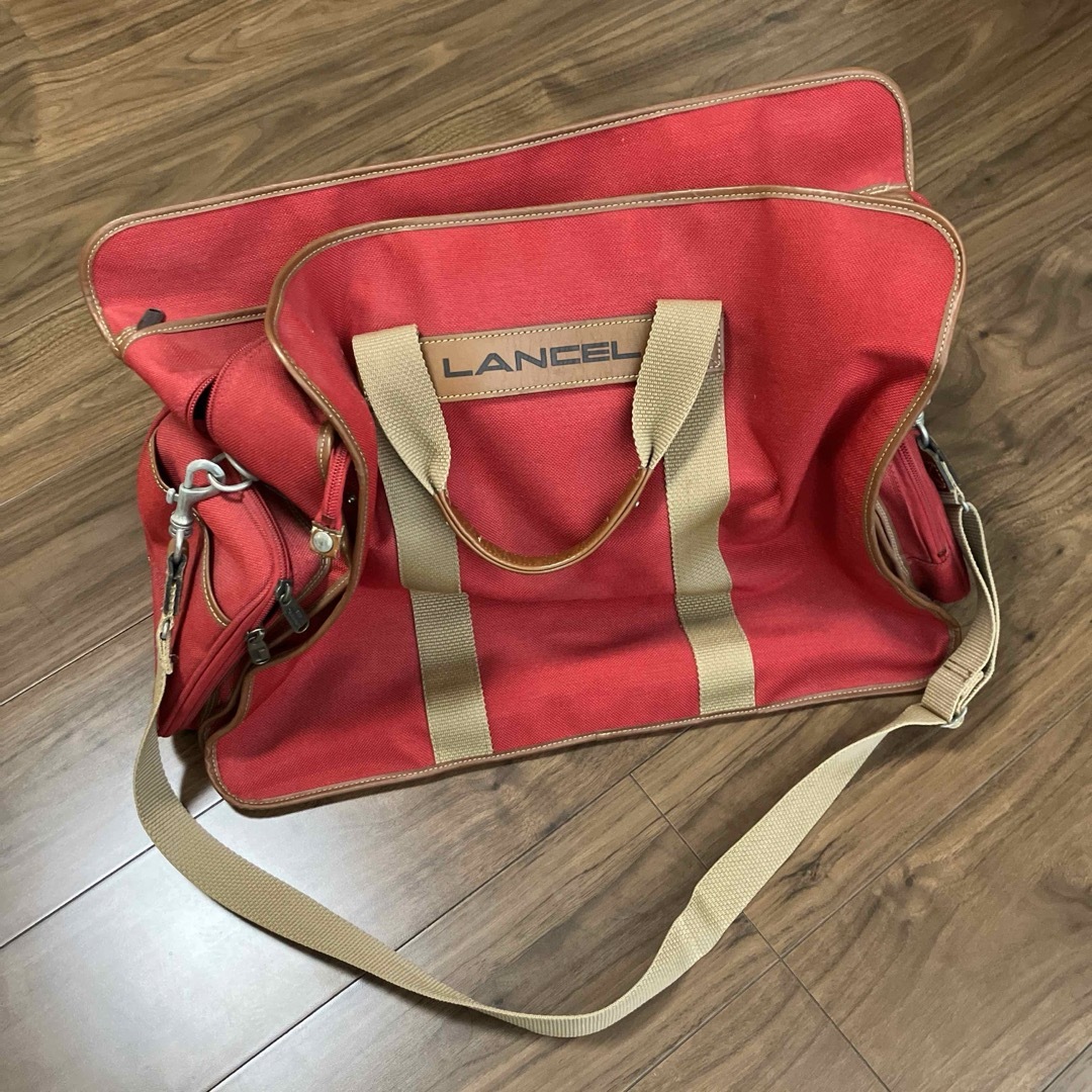 LANCEL - ランセル 旅行バッグ 赤の通販 by ON BASS|ランセル LANCEL - ランセル 旅行バッグ 赤の通販 by ON BASS|ランセル