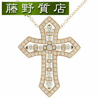 ダミアーニ(Damiani)の（新品仕上げ済）ダミアーニ DAMIANI ベルエポック クラウン ダイヤ ネックレス 十字架 K18 PG × ダイヤ 約1.38ct 20089532 証明書 8971(ネックレス)