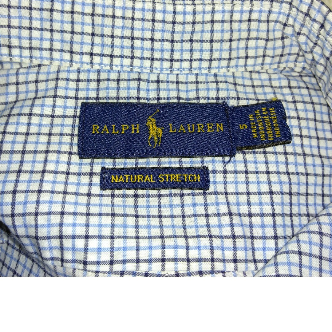 POLO RALPH LAUREN(ポロラルフローレン)のRALPH LAUREN(ラルフローレン) 　青系チェック柄長袖シャツ キッズ/ベビー/マタニティのキッズ服男の子用(90cm~)(Tシャツ/カットソー)の商品写真