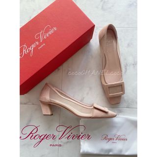 ROGER VIVIER - 【美品】 ロジェヴィヴィエ パンプス ローヒール ...