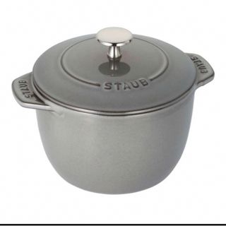 ストウブ(STAUB)の訳あり★STAUB ストウブ ラ ココット デゴハン M グレー 16cm(鍋/フライパン)