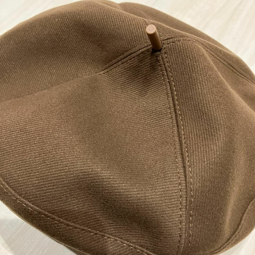 ベレー帽 帽子　シンプル　ブラウン 秋 冬 小顔効果 かわいい あったかい レディースの帽子(ハンチング/ベレー帽)の商品写真