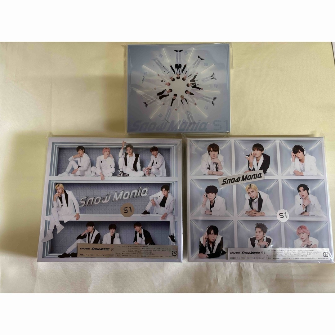 Snow Man - Snow mania S1 初回盤 A B 通常 Snowman 3形態セット の