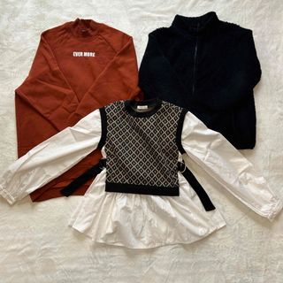 ユニクロ(UNIQLO)のキッズ 女の子150cm おまとめ売り 3点セット(ブラウス)