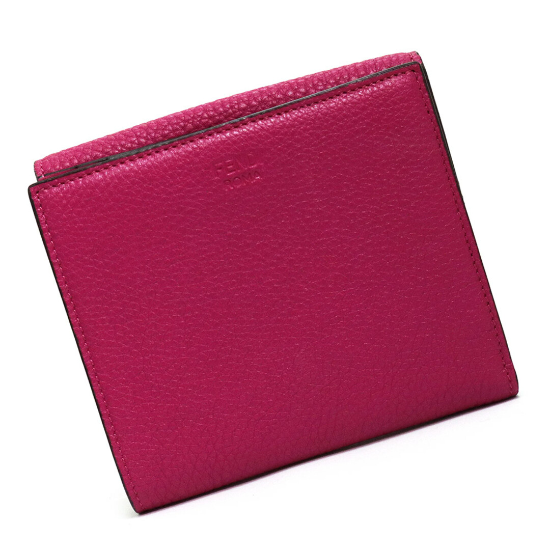 未使用 フェンディ fendi 財布 ピンク レザー FF柄 モノグラム 未使用 フェンディ fendi 財布 ピンク レザー FF柄 モノグラム