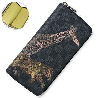 ヴィトン(LOUIS VUITTON) ダミエ 長財布(メンズ)(イエロー/黄色系)の
