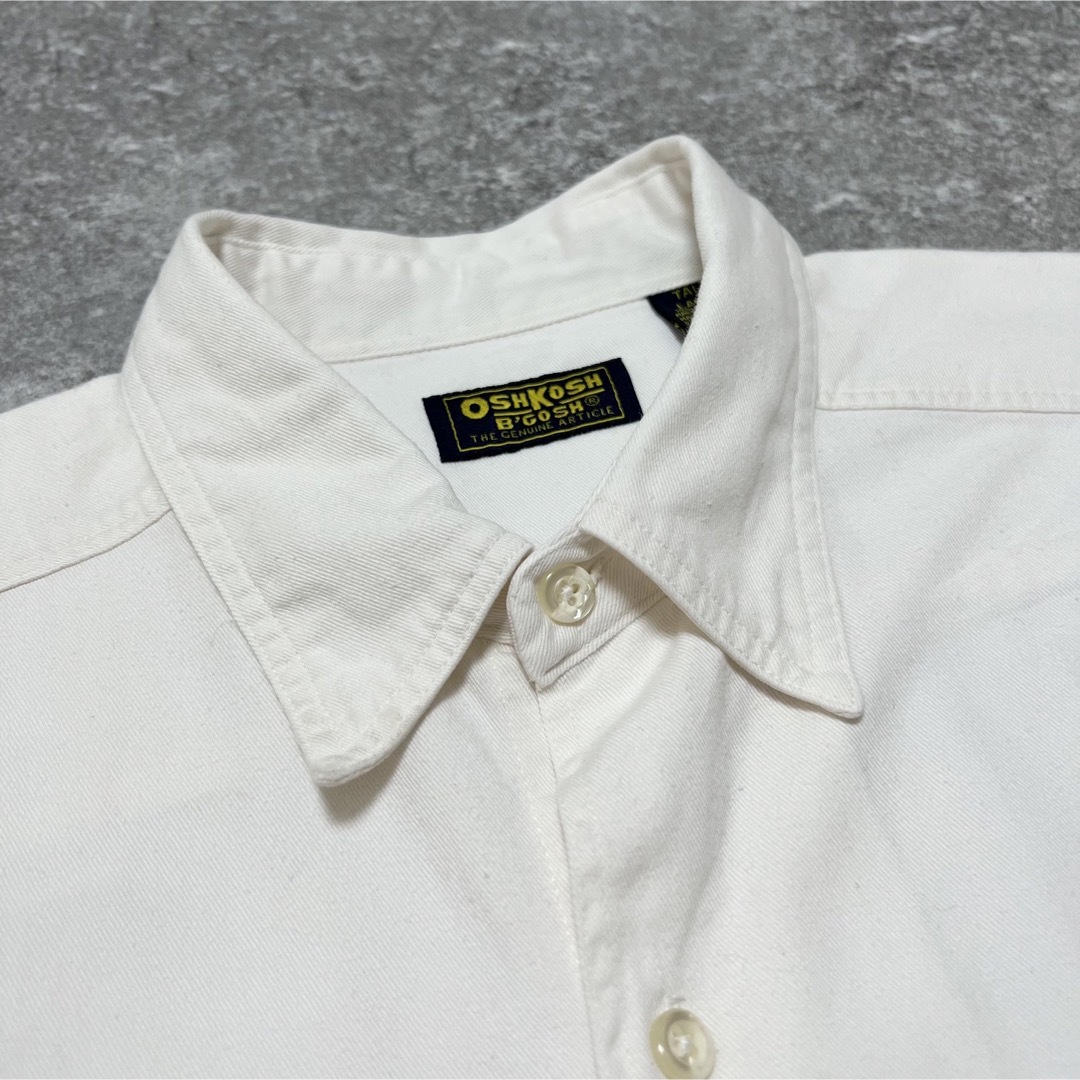 OshKosh(オシュコシュ)のオシュコシュOSHKOSH☆ネイティブ柄刺繍入りダブルポケットシャツ 90s メンズのトップス(シャツ)の商品写真