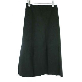 ハイク(HYKE)のHYKE ハイク 23SS ULTRASUEDE SKIRT ウルトラスウェードスリットスカート ブラック 2(ロングスカート)