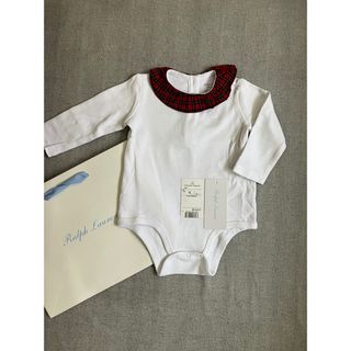 ポロラルフローレン(POLO RALPH LAUREN)の【美品】ポロラルフローレン　襟付きロンパース　長袖ロンパース(ロンパース)