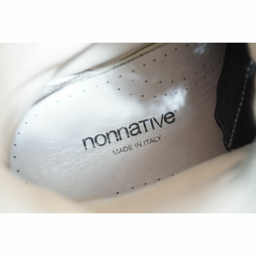 nonnative(ノンネイティブ)の美品nonnativeノンネイティブ汚れ加工スエードレザースニーカー黒816N▲ メンズの靴/シューズ(スニーカー)の商品写真