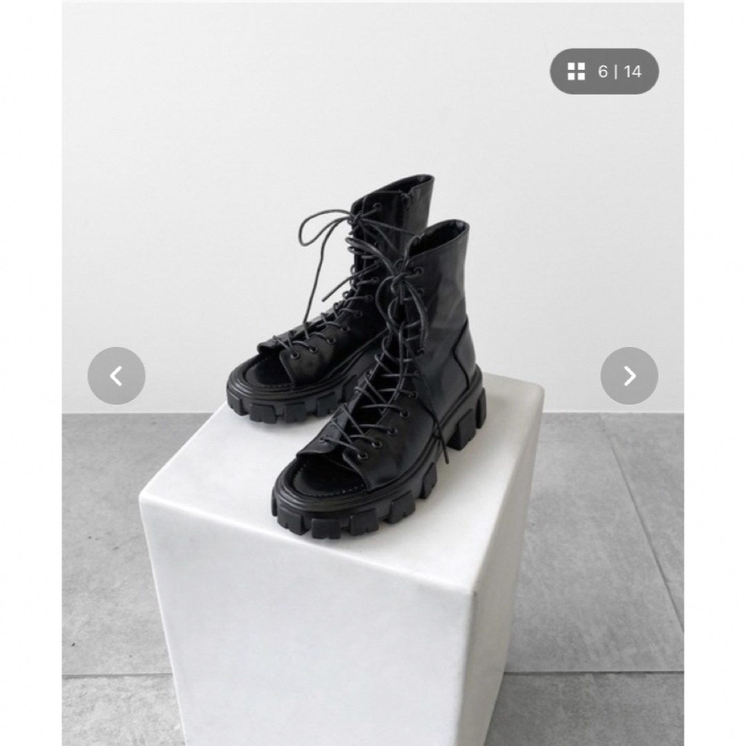 minsobi - minsobi 厚底レースアップサンダル ハイカットブーツ minsobi - minsobi 厚底レースアップサンダル ハイカットブーツ