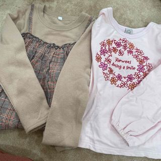 裏起毛トップス二枚セット♡120(Tシャツ/カットソー)