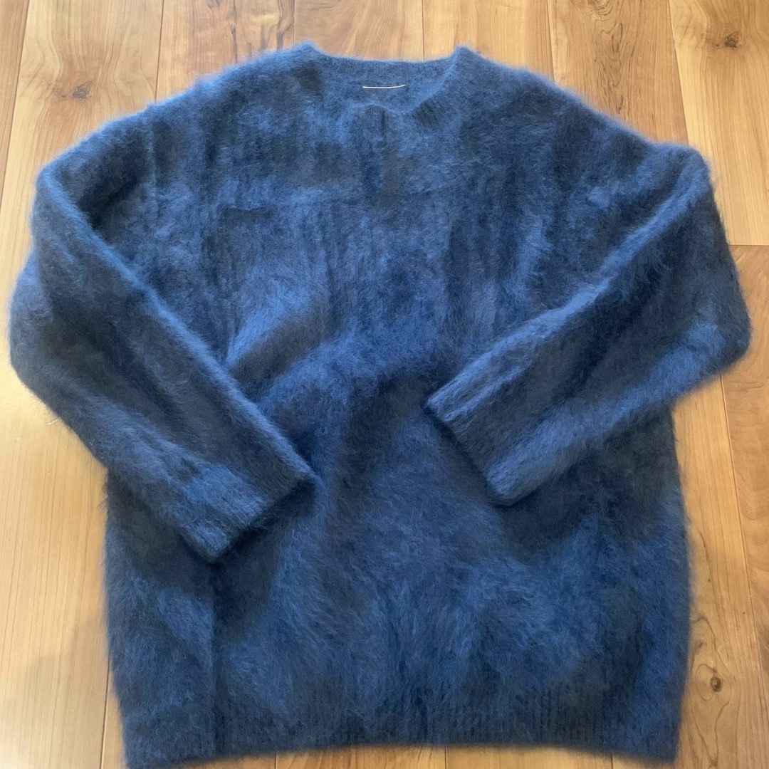 L'Appartement DEUXIEME CLASSE(アパルトモンドゥーズィエムクラス)のL'Appartement Raccon Mohair Knit ブルーA レディースのトップス(ニット/セーター)の商品写真