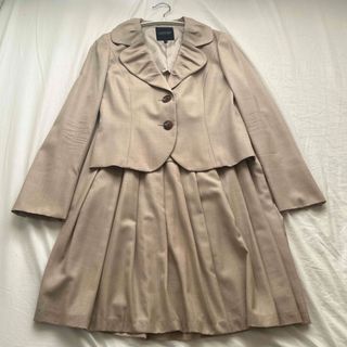 LANVIN COLLECTION ツイード スカート スーツ 上下 38 M仔犬の全部