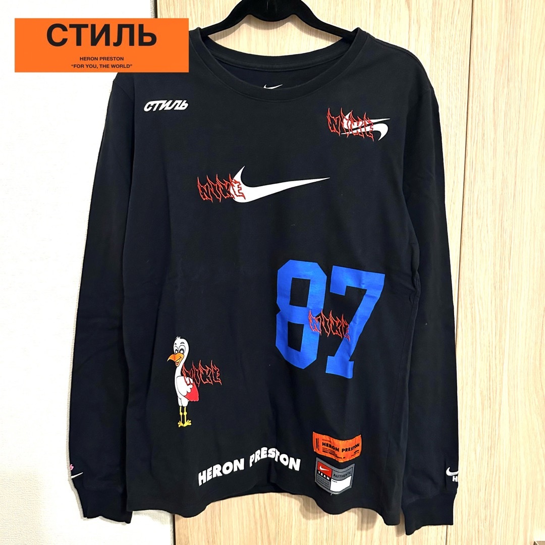 HERON PRESTON(ヘロンプレストン)の《HeronPreston×NIKE》ヘロンプレストン ナイキ ロンT メンズのトップス(Tシャツ/カットソー(七分/長袖))の商品写真