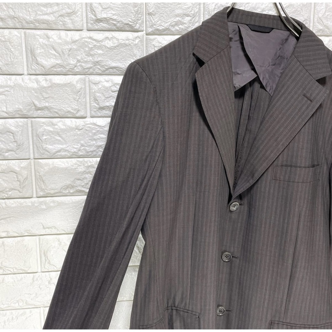 D’URBAN(ダーバン)のスーツ　セットアップ　Mサイズ　ストライプ サイドベンツ　背抜き　D’URBAN メンズのスーツ(セットアップ)の商品写真