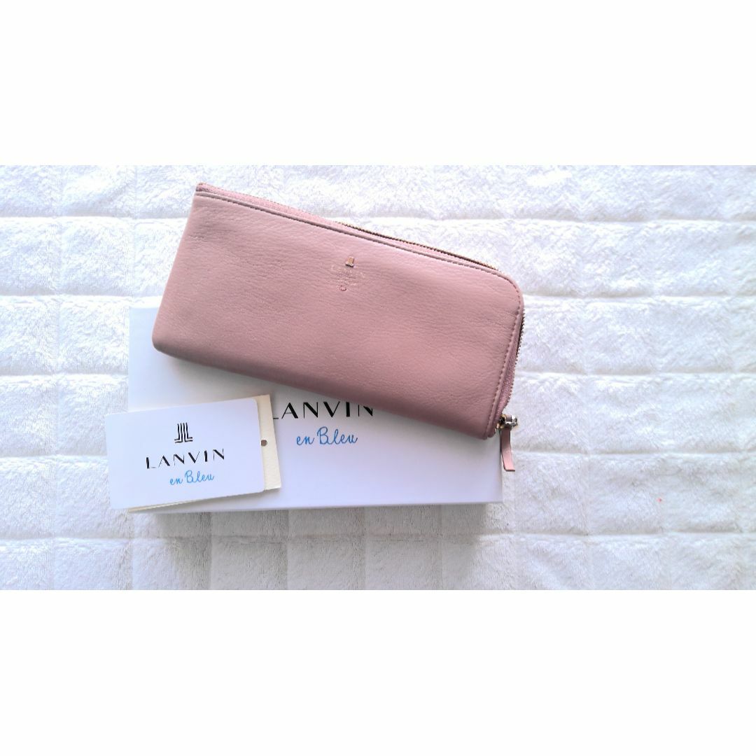LANVIN en Bleu　長財布　薄型　ピンク レディースのファッション小物(財布)の商品写真
