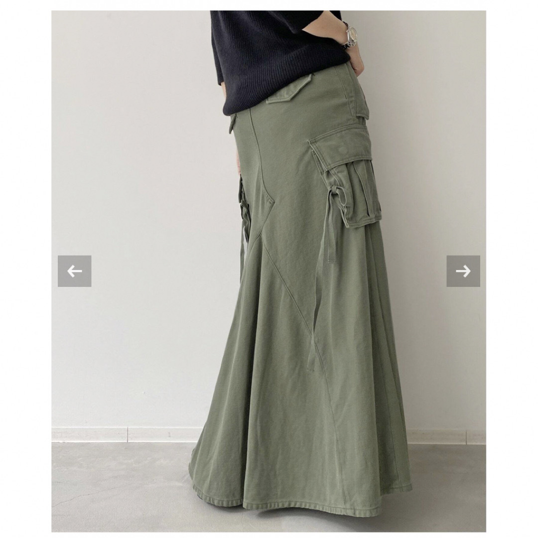 L'Appartement DEUXIEME CLASSE(アパルトモンドゥーズィエムクラス)のマディソンブルー　CARGO LONG SKIRT REMAKE LBS   レディースのスカート(ロングスカート)の商品写真