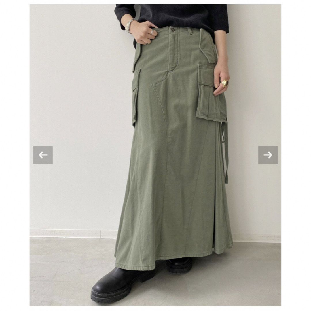 L'Appartement DEUXIEME CLASSE(アパルトモンドゥーズィエムクラス)のマディソンブルー　CARGO LONG SKIRT REMAKE LBS   レディースのスカート(ロングスカート)の商品写真