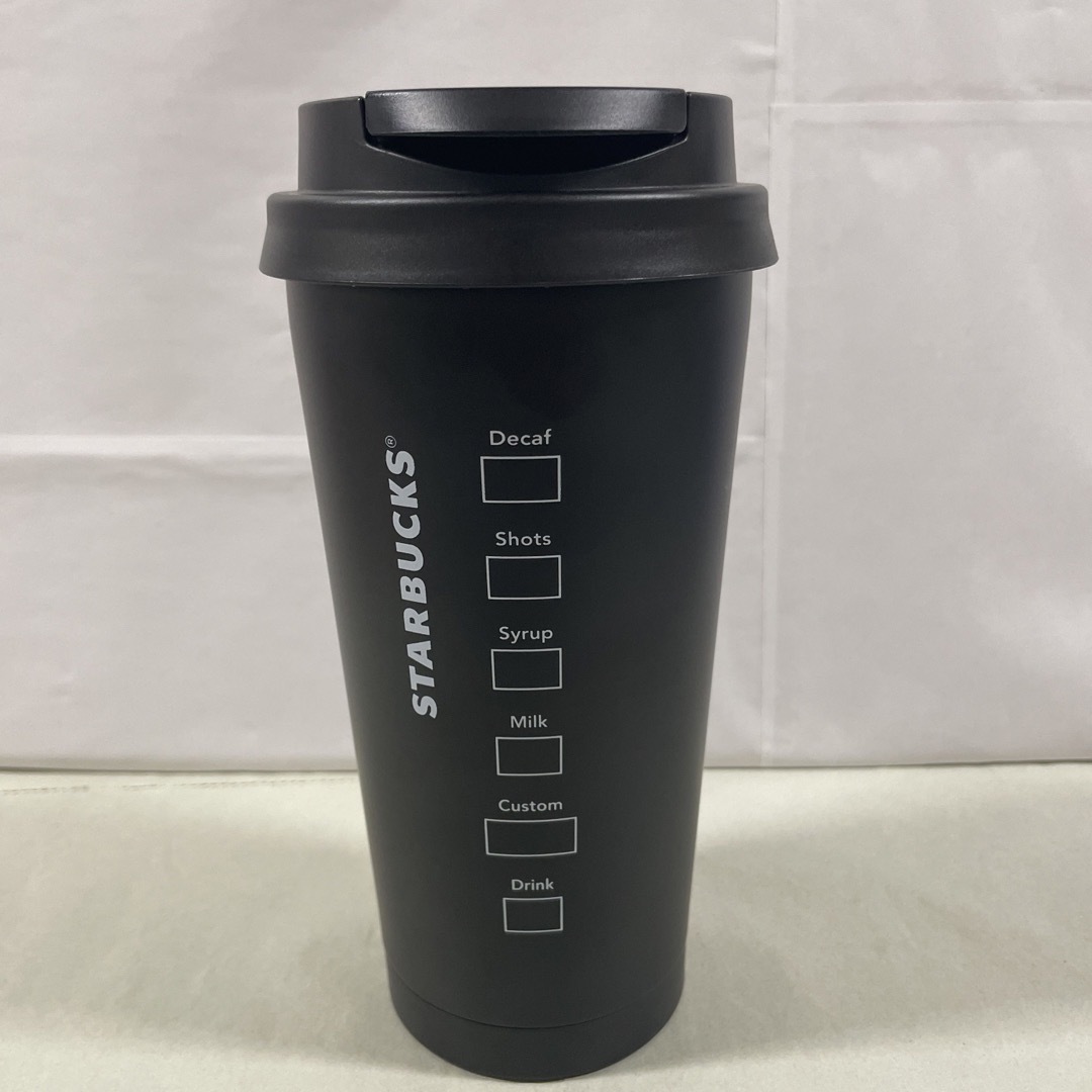 Starbucks Coffee(スターバックスコーヒー)のスターバックス　ステンレスTOGOロゴタンブラー　マットブラック 473ml インテリア/住まい/日用品のキッチン/食器(タンブラー)の商品写真