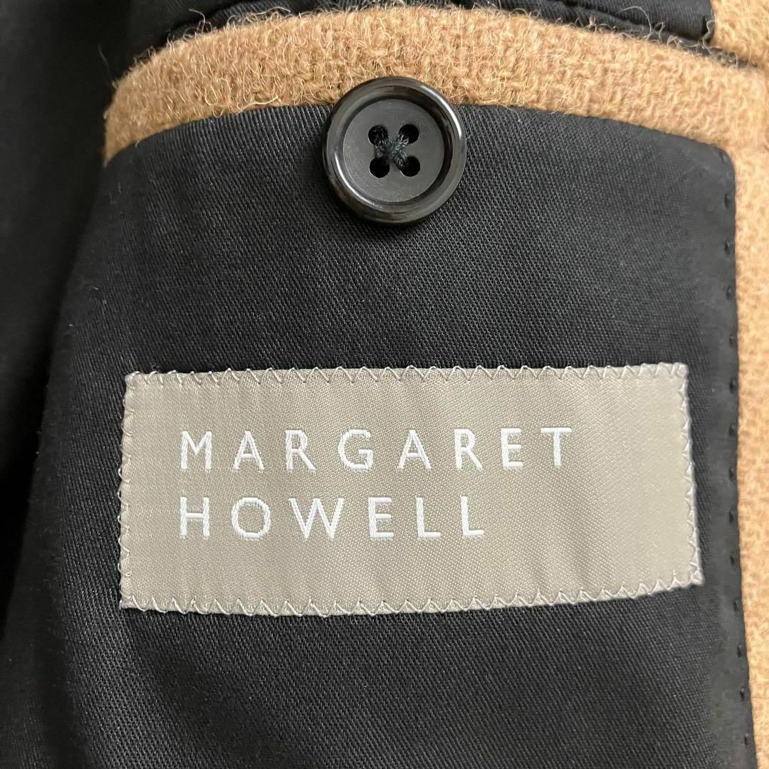 MARGARET HOWELL(マーガレットハウエル)の美品 マーガレットハウエル×ハリスツイード チェスターコート キャメル サイズⅠ レディースのジャケット/アウター(ロングコート)の商品写真