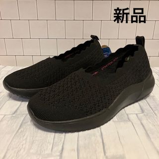 スケッチャーズ(SKECHERS)のスケッチャーズ　レディーススニーカー　軽量シューズ　黒シューズ　スリッポン(スニーカー)