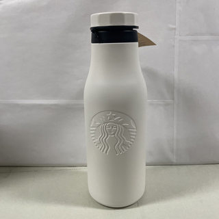 スターバックスコーヒー(Starbucks Coffee)のスターバックス　ステンレスロゴボトル　マットホワイト　473ml(水筒)