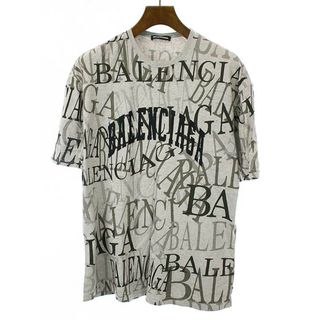 バレンシアガ(Balenciaga)のBALENCIAGA バレンシアガ 19AW BB Logo Tee ロゴ刺繍プリントTシャツ グレー XS(Tシャツ/カットソー(半袖/袖なし))