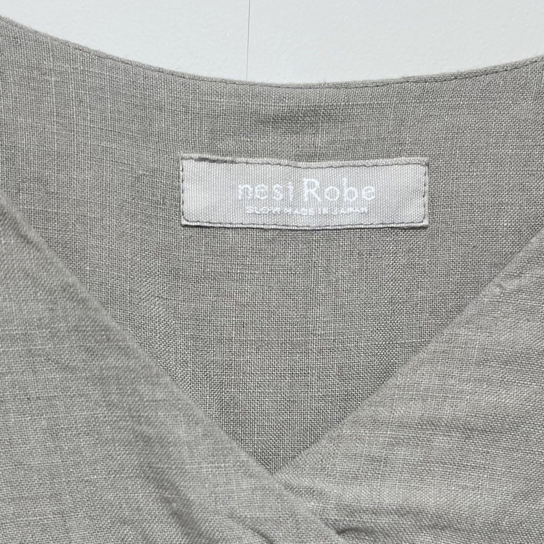 nest Robe(ネストローブ)のネストローブnest Robe◆リネンバルーンスリーブワンピース レディースのワンピース(ロングワンピース/マキシワンピース)の商品写真