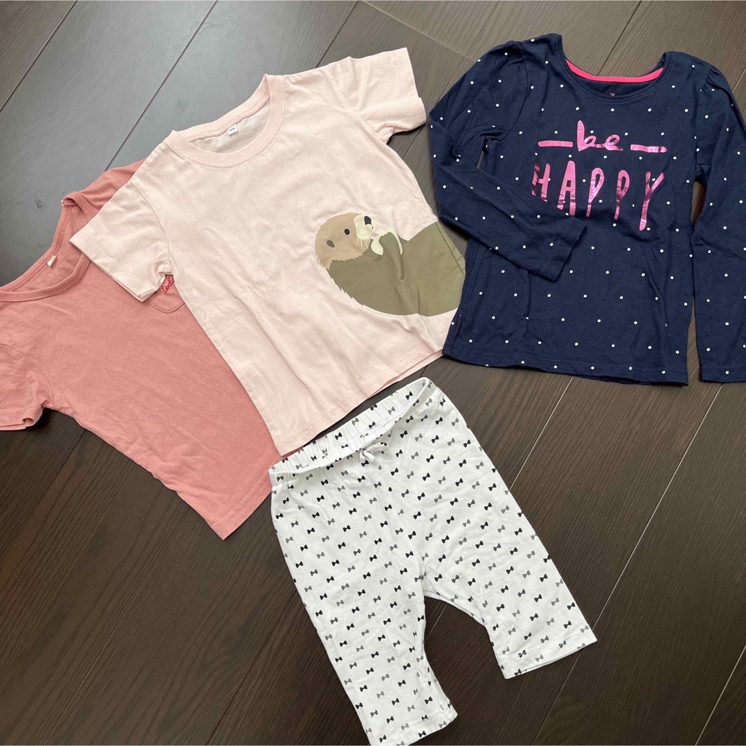 MUJI (無印良品)(ムジルシリョウヒン)の女の子　100サイズセット キッズ/ベビー/マタニティのキッズ服女の子用(90cm~)(Tシャツ/カットソー)の商品写真