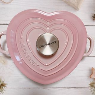 ルクルーゼ(LE CREUSET)の♡ルクルーゼ　ダムールディッシュ　ループ　20cm シェルピンク　(調理道具/製菓道具)