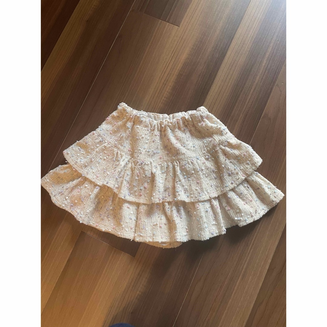 mezzo piano(メゾピアノ)のmezzo piano キュロットスカート キッズ/ベビー/マタニティのキッズ服女の子用(90cm~)(スカート)の商品写真