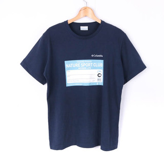 コロンビア(Columbia)のコロンビア Tシャツ 半袖 オムニウィック PM1865 アウトドア トップス メンズ Mサイズ ネイビー Columbia(Tシャツ/カットソー(半袖/袖なし))