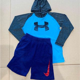 アンダーアーマー(UNDER ARMOUR)のジュニアまとめ売り/アンダーアーマー　パーカー150／ナイキ　短パン140(Tシャツ/カットソー)