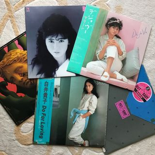 80年代女性シンガーLP5枚セット＃レベッカ＃中村あゆみ＃尾崎亜美＃白井貴子等(ポップス/ロック(邦楽))