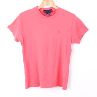 ポロラルフローレン(POLO RALPH LAUREN)のポロ・ラルフローレン Tシャツ 半袖 コットン100% ポニーロゴ  トップス レディース Mサイズ ピンク POLO RALPH LAUREN(Tシャツ(半袖/袖なし))