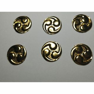 ★☆【巴金具】直径18ｍｍ 　6枚　神殿、神輿、ミニ山車、神棚金具です。(各種パーツ)