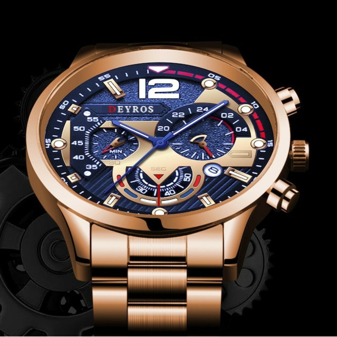 新品 DEYROS 腕時計ステンレス ピンクゴールド その他のその他(その他)の商品写真