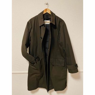 カラーブラウン【美品】MHL ステンカラーコート khak L - ステンカラー