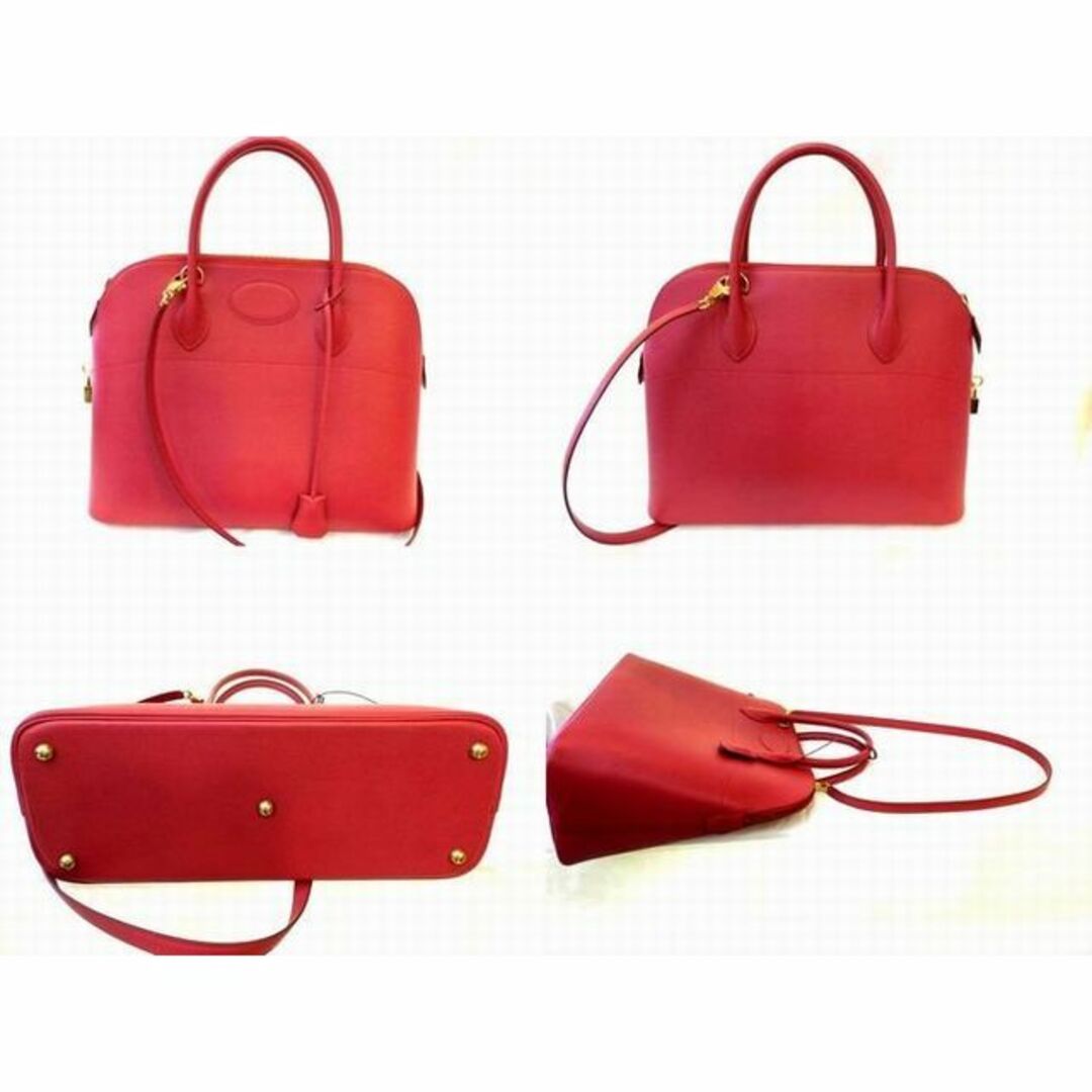 美品 エルメス 2WAY バッグ □ ボリード 35 クシュベル ルージュ 美品 エルメス 2WAY バッグ □ ボリード 35 クシュベル ルージュ