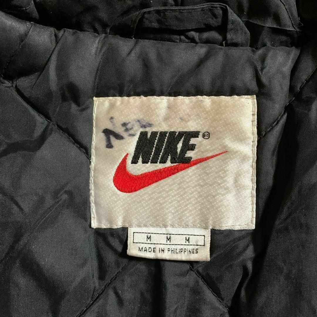 90s Nike ナイキ 中綿ブルゾン ブラック ビッグスウォッシュ ジャケット