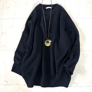 美品♡プラージュ＊メリノウールタートルネックニットワンピース　ロング　ボタン