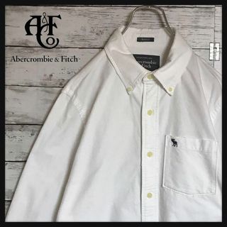 アバクロンビーアンドフィッチ(Abercrombie&Fitch)の【肉厚】アバクロンビー&フィッチ ワンポイントロゴ入りシャツ ホワイトE994(シャツ)