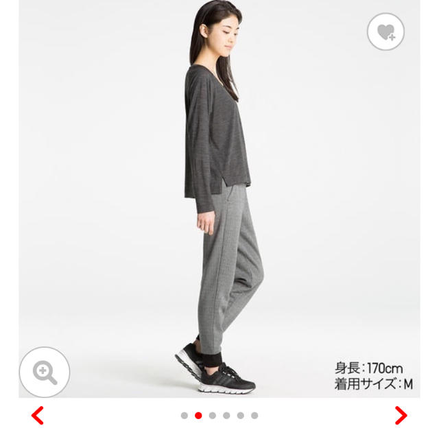 UNIQLO(ユニクロ)のUNIQLO WOOLBLEND  T-SHIRTS レディースのトップス(Tシャツ(長袖/七分))の商品写真