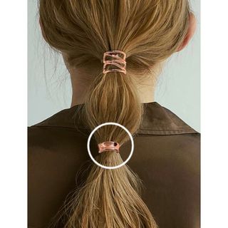 新品未使用　ピンクゴールド　ヘアクリップ(バレッタ/ヘアクリップ)