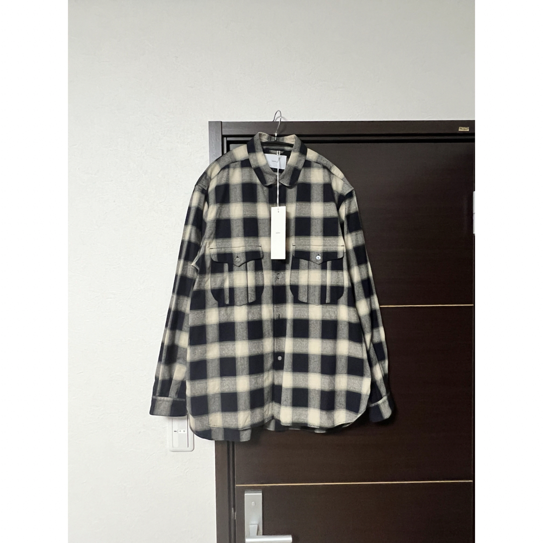 SUGARHILL 22aw OMBRE ROUND-COLLAR SHIRT - シャツ